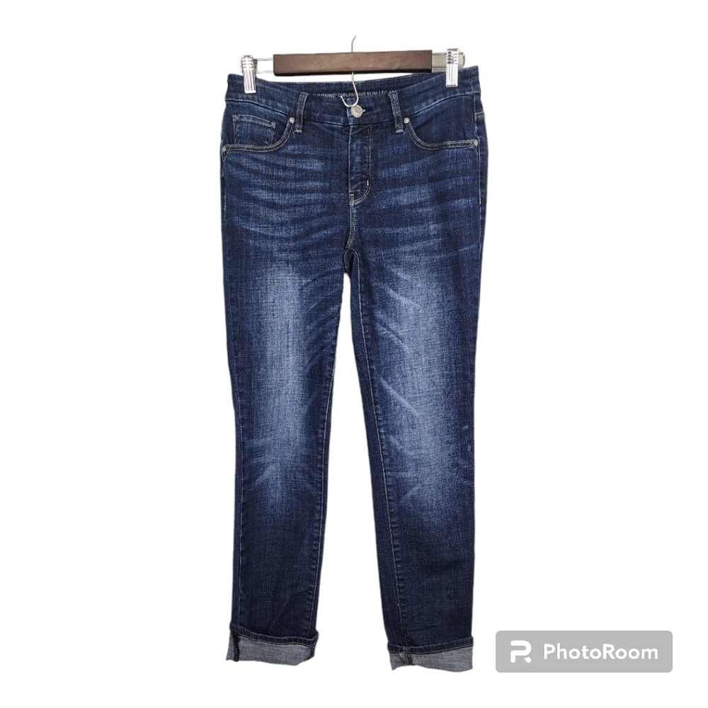 Chicos Slimming Girlfriend Slim Leg Ankle Jeans Size 00/2